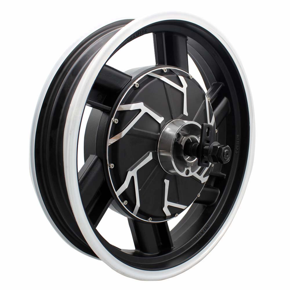 DKYS 17 Inch V3 2000W 35H48-96V Brushless Motorcycle DC Disc Brake Motor Suitable for Electric Motorcycles