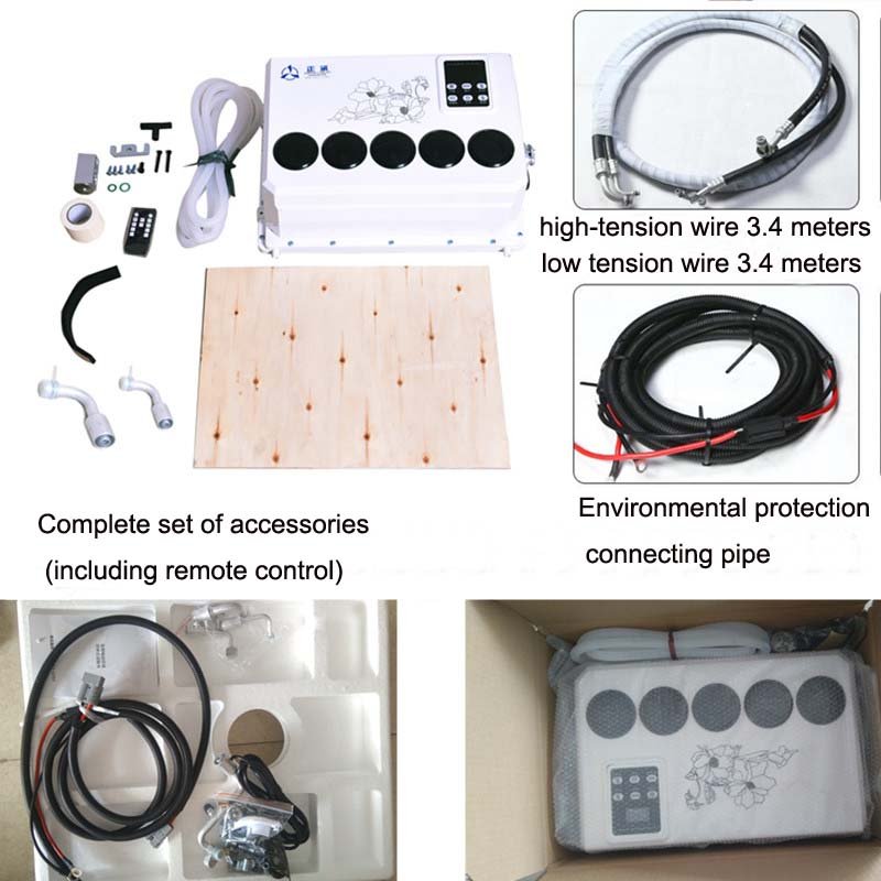Car AC Cooling Parking Air Conditioner 12v Auto Air Conditioning 24V Electric Truck Air Conditioner