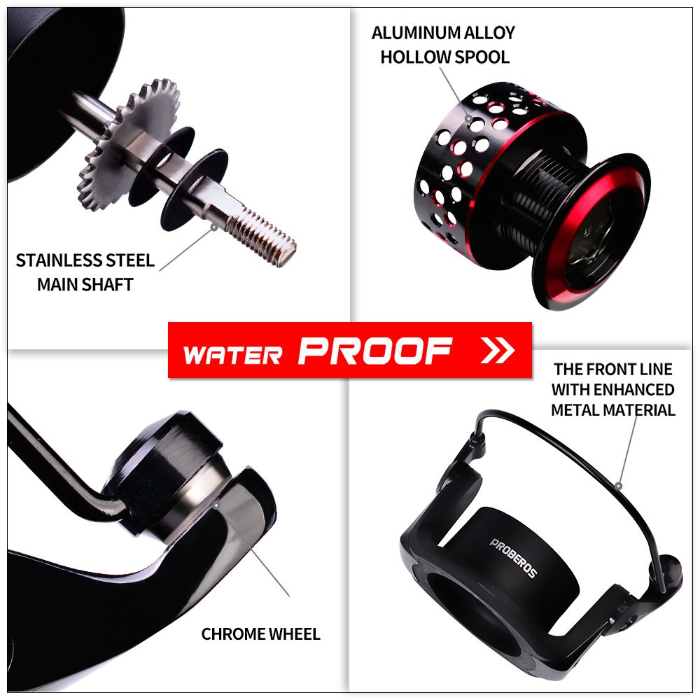 Spool Spinning Smooth Powerful Drag Fishing Reels 13+1BB Pescar Series Reel Carp Fishing New Double Brake Design Peche