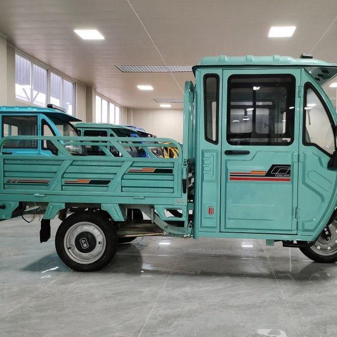 Adult 3-Wheel Electric Enclosed Cargo Tricycle Motorized 60V Drive Cabin Electric Scooter with Passenger Use EEC Certified