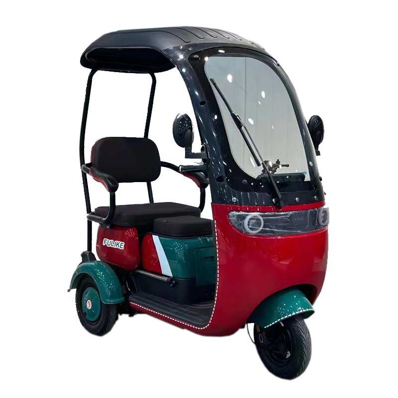 2024 New Fashionable 650W Differential Brushless Motor Powerful Electric Passenger Tricycle Three Wheels for Adults