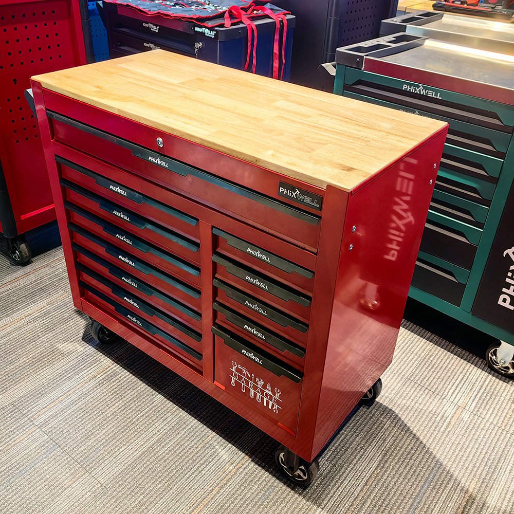 Professional Heavy Duty Metal 13 Drawer Rolling Tool Cabinet with Tools