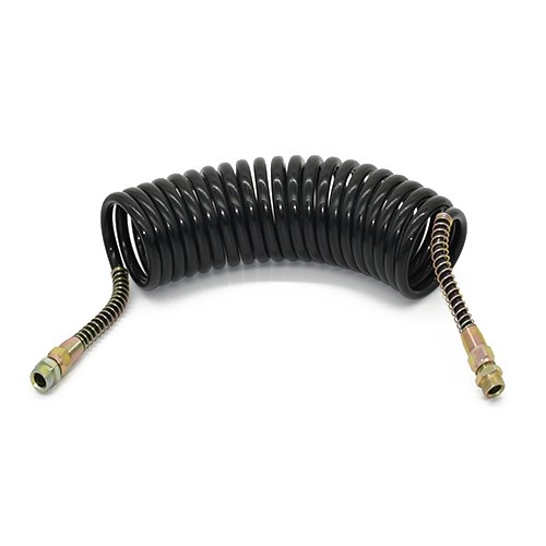 PA Pu Air Coil Hose Spiral Tube Spring with QUICK COUPLER, Flexible PU Recoil Spiral Hose Tube for Compressor Tools