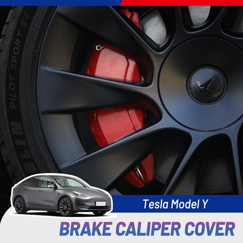 Car Exterior Accessories Aluminum Alloy Front & Rear Brake Caliper Covers for Model Y 2021-2024
