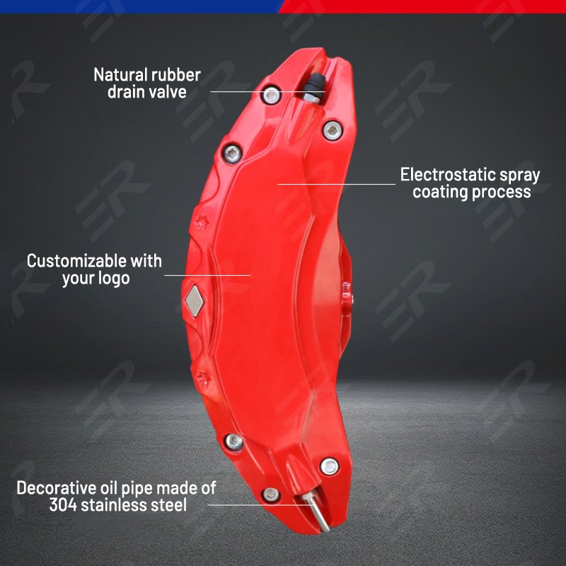 Car Exterior Accessories Aluminum Alloy Front & Rear Brake Caliper Covers for Model Y 2021-2024