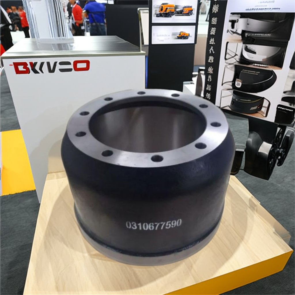 China Heavy Duty Semi Trailer Brake Drum 310677590 for BPW New Condition Truck Parts for Mitsubishi Foton Auto Brake Systems