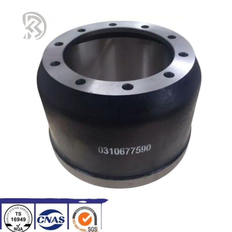 China Heavy Duty Semi Trailer Brake Drum 310677590 for BPW New Condition Truck Parts for Mitsubishi Foton Auto Brake Systems