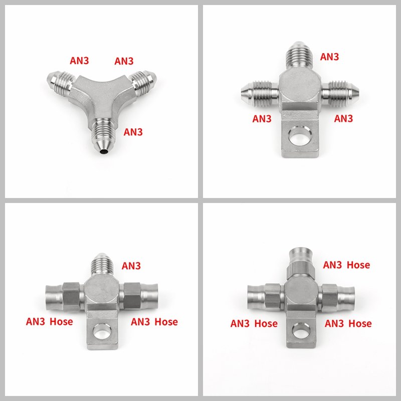 Stainless Steel Banjo Bolts AN3 AN4 M10x1.0 M10*1.25 M12X1.0 M12X1.25 M Brake Caliper Single Banjo Bolt Fitting