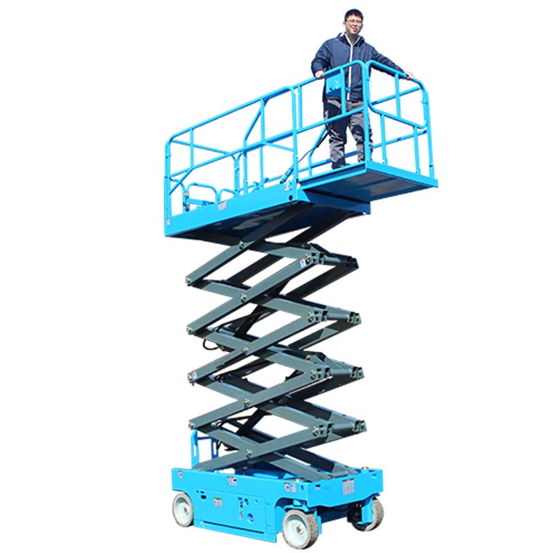 Unw 227Kg Automatic Scissor Lift Brake System for Streetlight Maintenance and Bridge Inspection Home Use Restaurant Industry