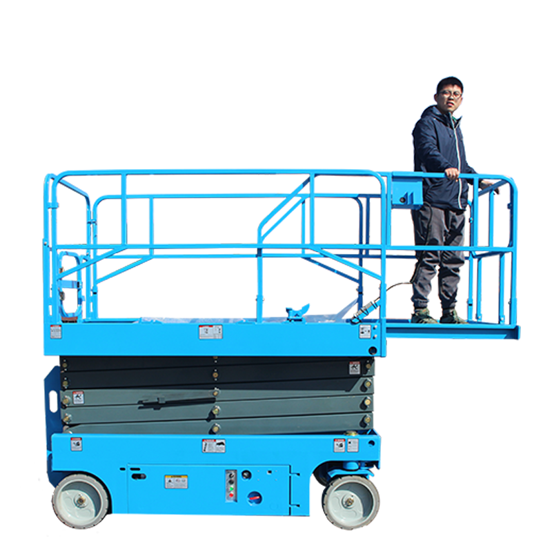Unw 227Kg Automatic Scissor Lift Brake System for Streetlight Maintenance and Bridge Inspection Home Use Restaurant Industry