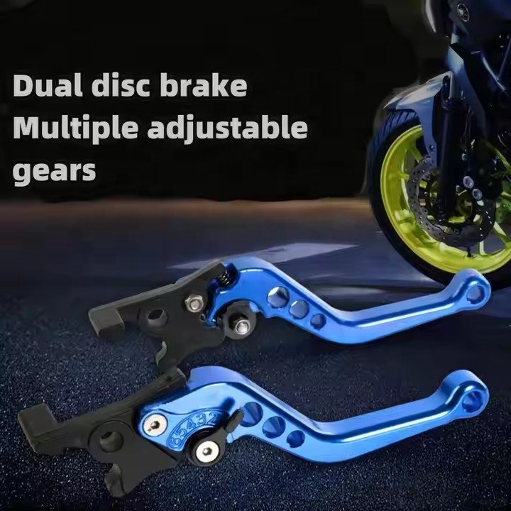 Adjustable Electric Vehicle Front Rear Disc Brake Handlehold Motorcycle Modified Fuxi Ghost Fire Brake Horn Brake Levers
