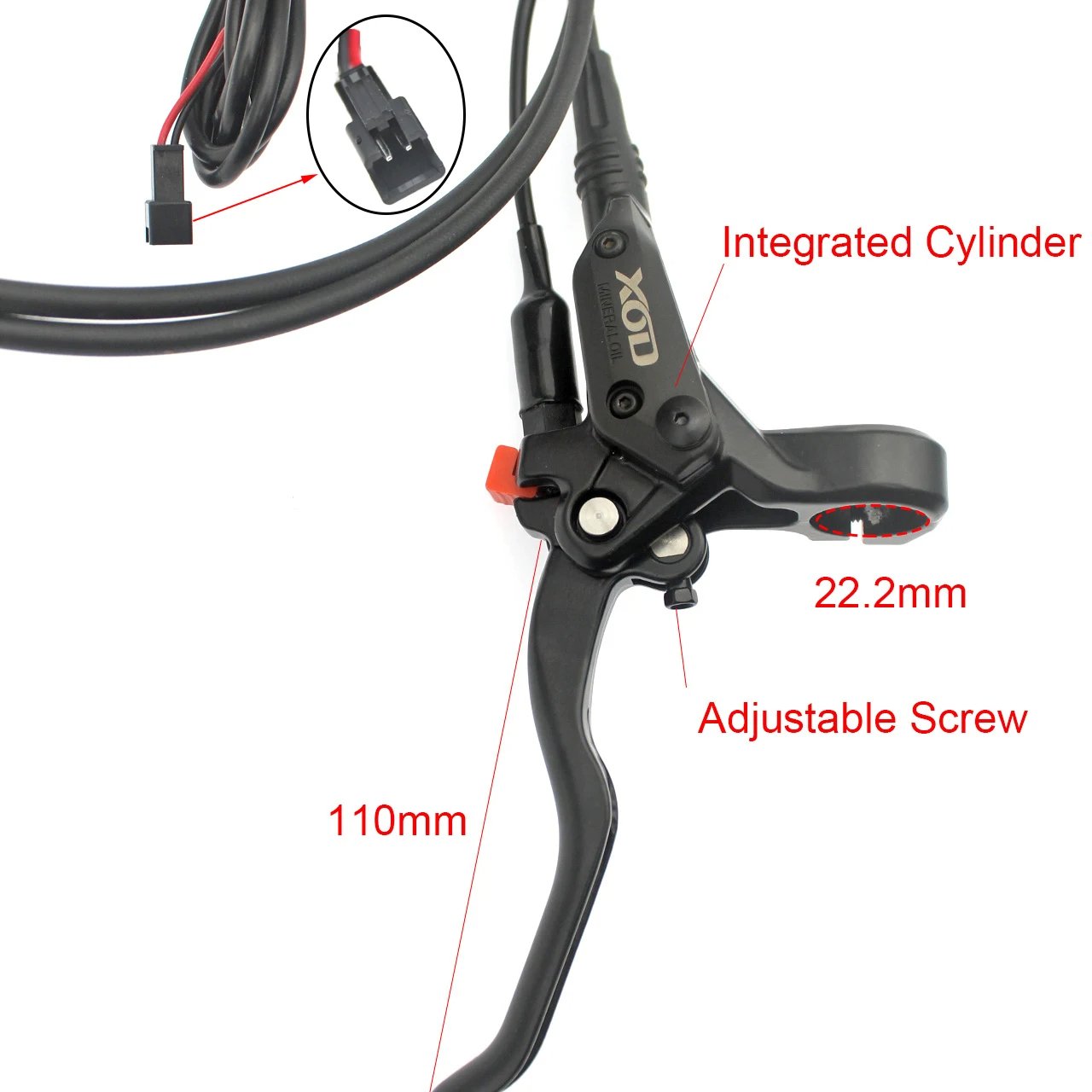 XOD E-Bike Electric Folding Bicycle MTB Hydraulic Disc Brake Power Off for Driving Oil Disc Brake of Bicycle Brake Caliper Parts