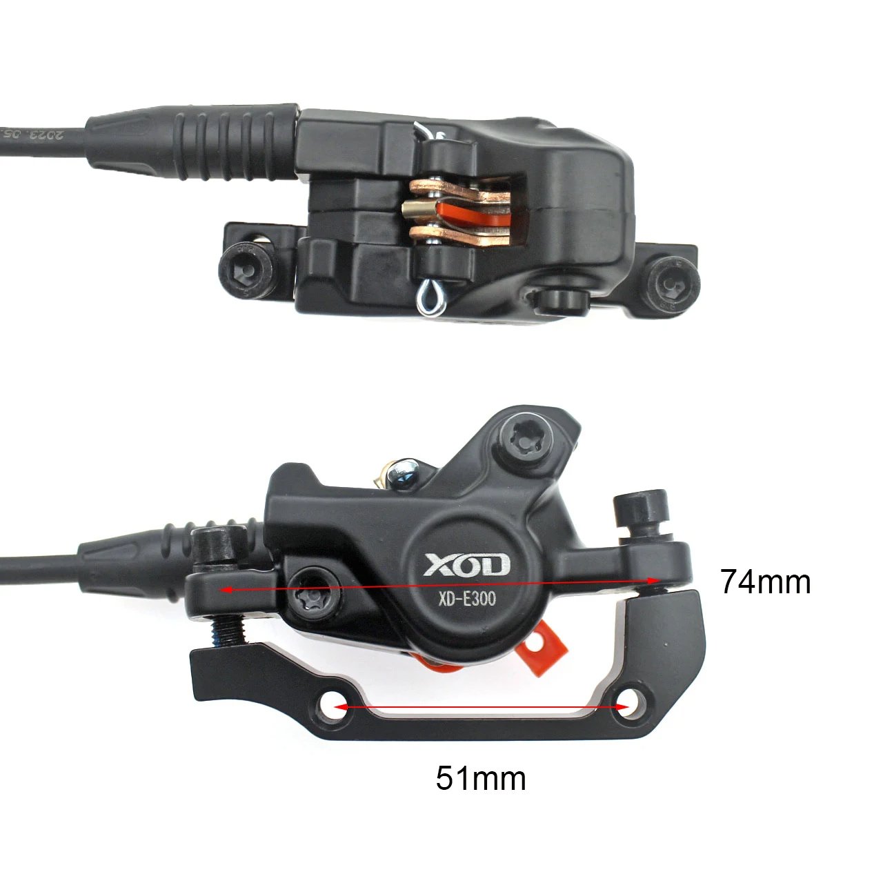XOD E-Bike Electric Folding Bicycle MTB Hydraulic Disc Brake Power Off for Driving Oil Disc Brake of Bicycle Brake Caliper Parts