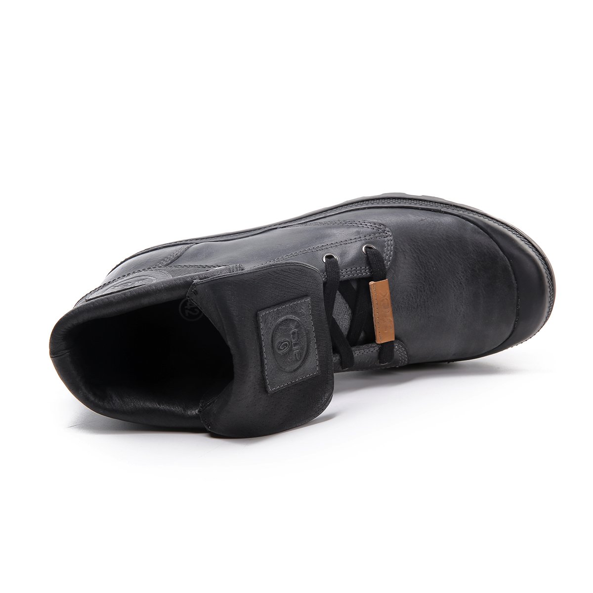 ARCX Retro Style Cowhide Leather Lapel Leisure Hiking Men's Motorcycle Safety Riding Boots