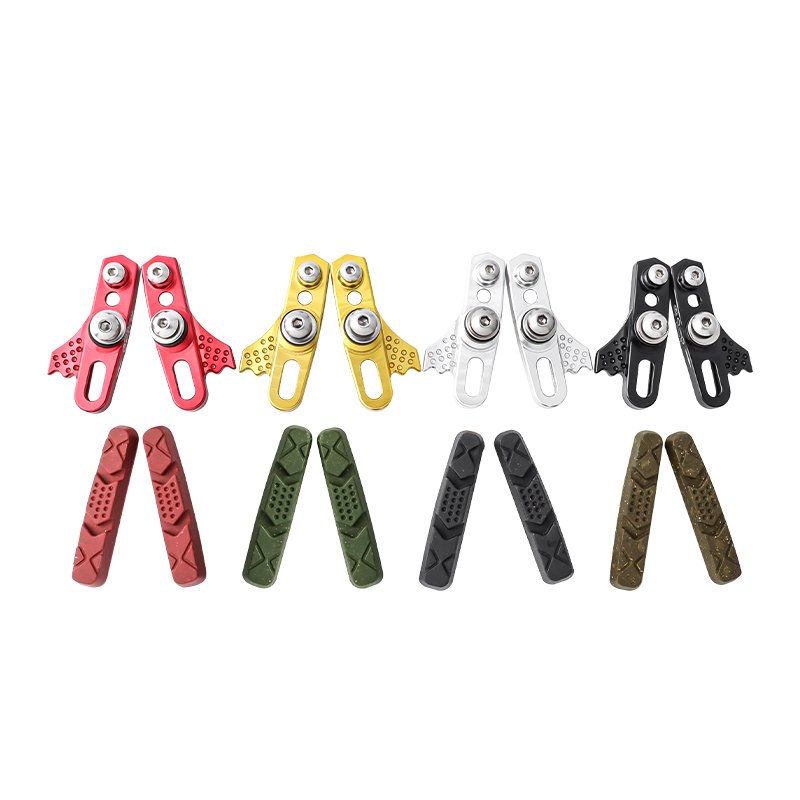 MUQZI Folding Road Bicycle Carbon Wheels C-Brake Caliper Rubber Block Pads Holder Bike Brake Shoes Bike Parts