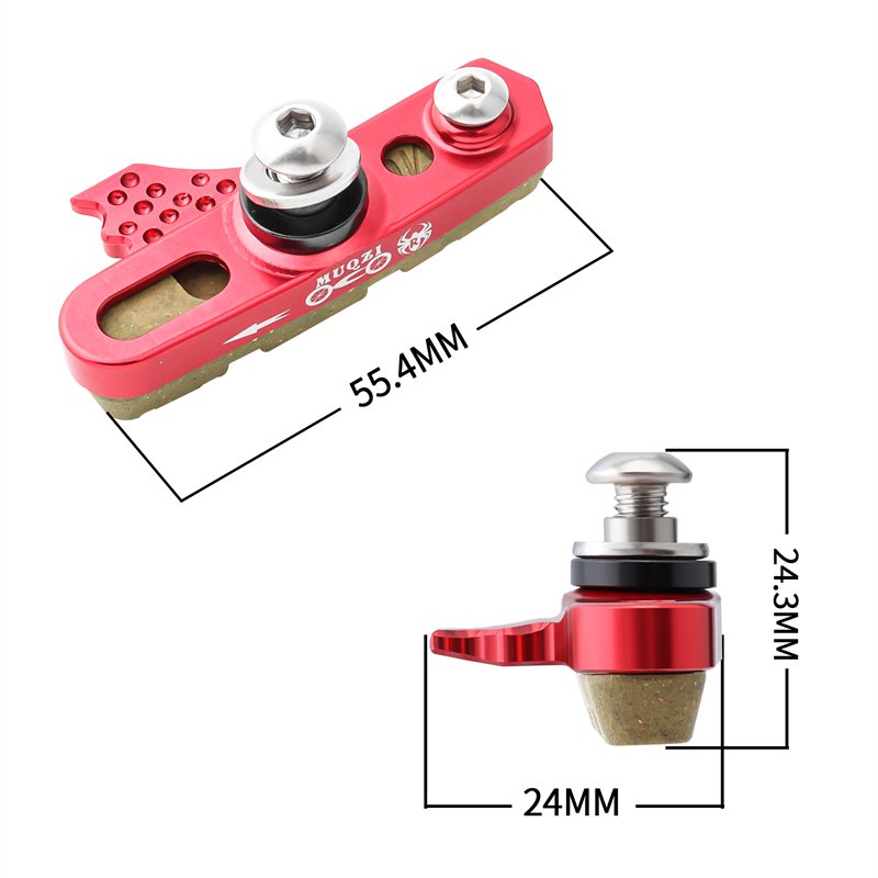 MUQZI Folding Road Bicycle Carbon Wheels C-Brake Caliper Rubber Block Pads Holder Bike Brake Shoes Bike Parts