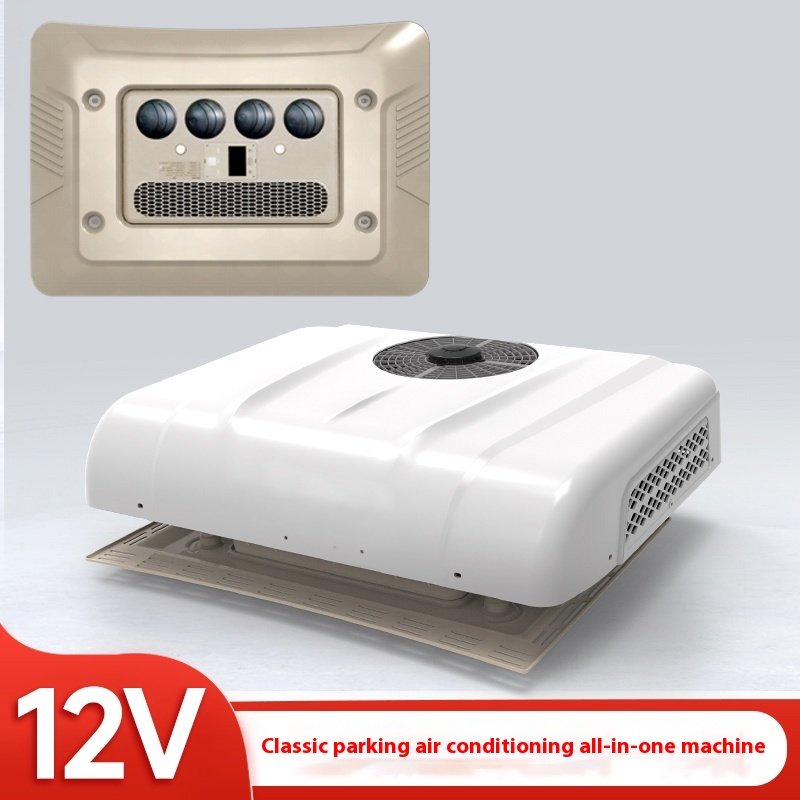 12 Volt/24 Volt Truck Cab Air Conditioning Systems Battery-Driven DC Auto Parking Conditioner for RVs Cars with Cooling Features