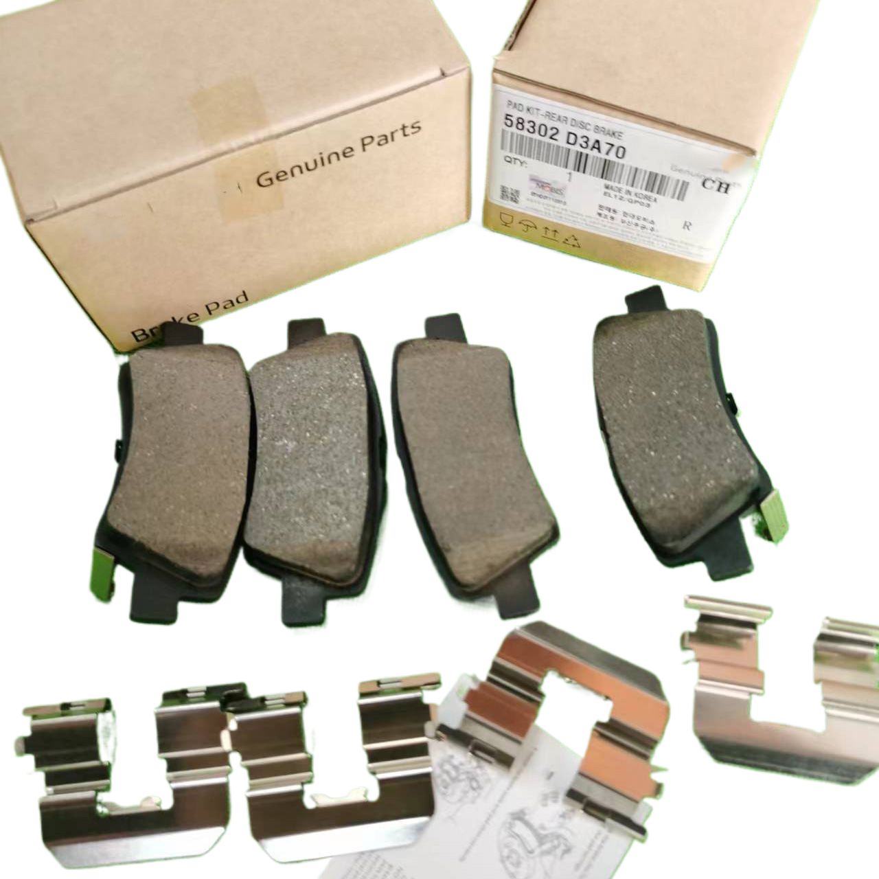 Korean Auto Parts Brake System PAD KIT-RR DISC BRAKE 58302D3A00 58302D3A70 Rear Brake Disc for Kia Hyundai
