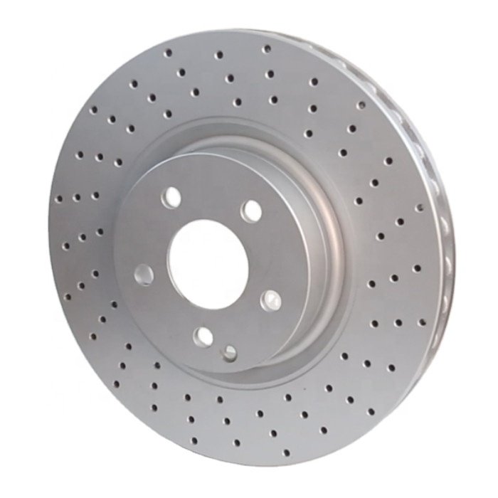 DSS Top Quality Drilled and Slotted Front Auto Brake Parts Carbon Ceramic Brake Disk Rotor Disc