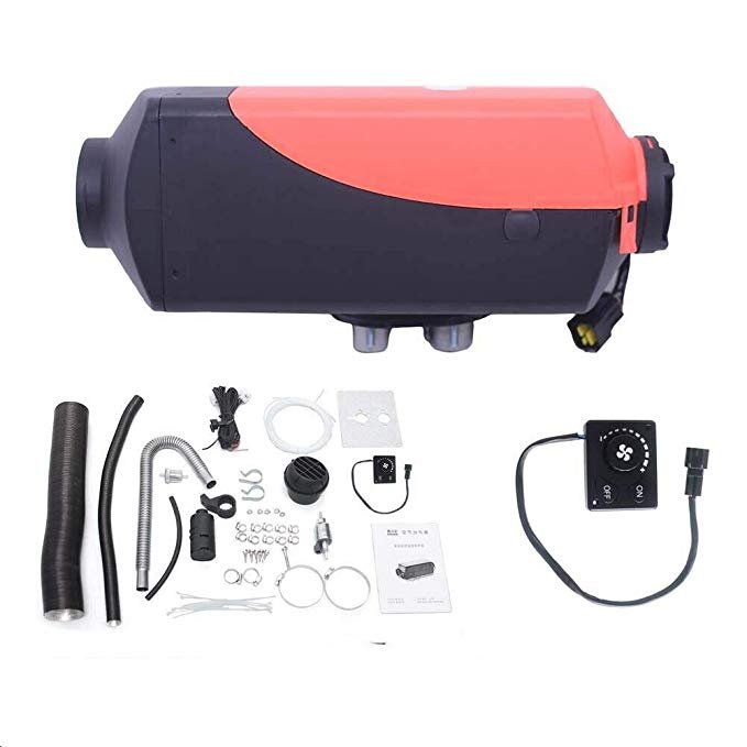 OkyRie Rotary Switch 10L Oil Tank 5KW Diesel Air Heater 12V 24V Diesel Parking Heater for RV Bus Trailer Motorhome and Boats