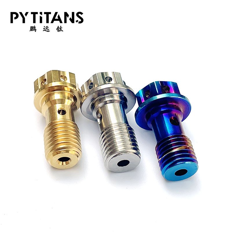 Factory Price GR5 Titanium Bolts M10 Motorcycle Brake Caliper Banjo Bolt Oil Drain Screw/Hollow Screw Flange Head