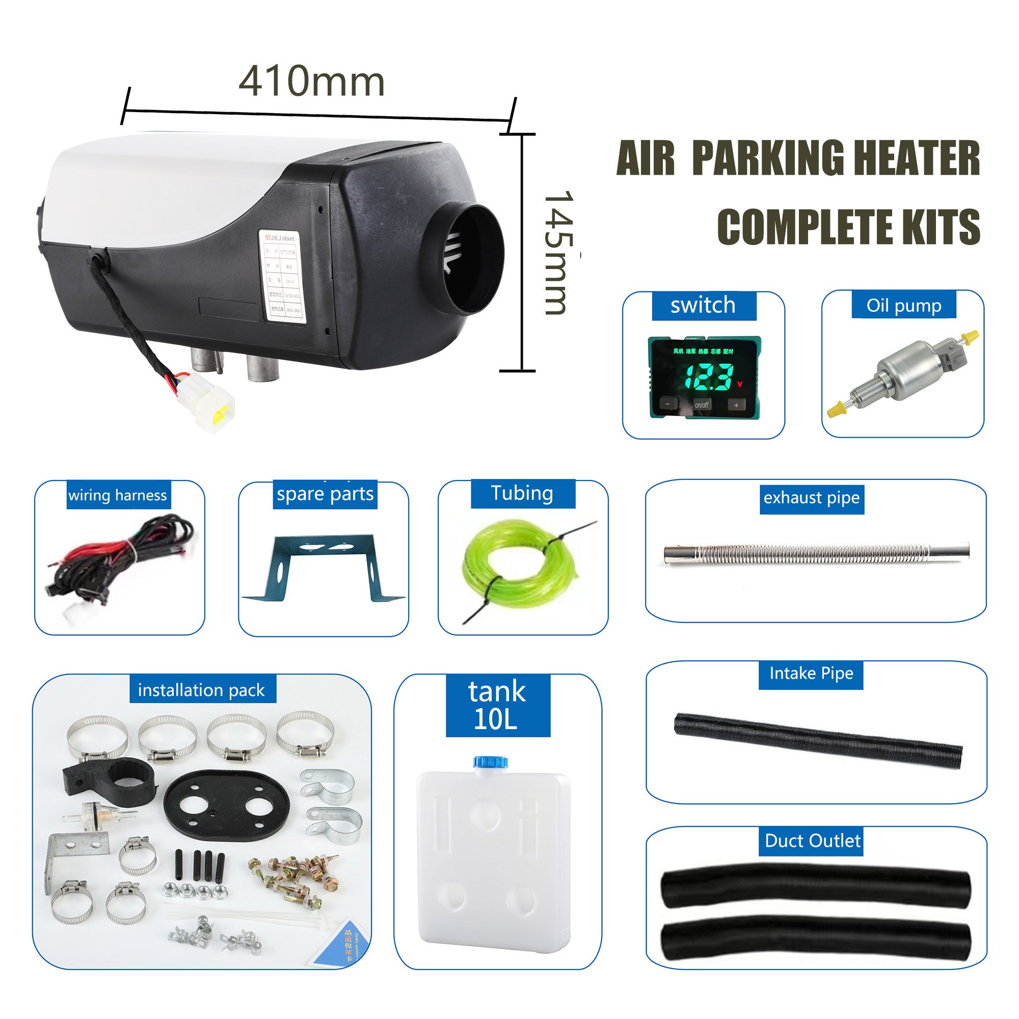 Efficient Diesel Heater 12V 24V diesel air Heater Conditioner for Car RV Boats Bus Caravan