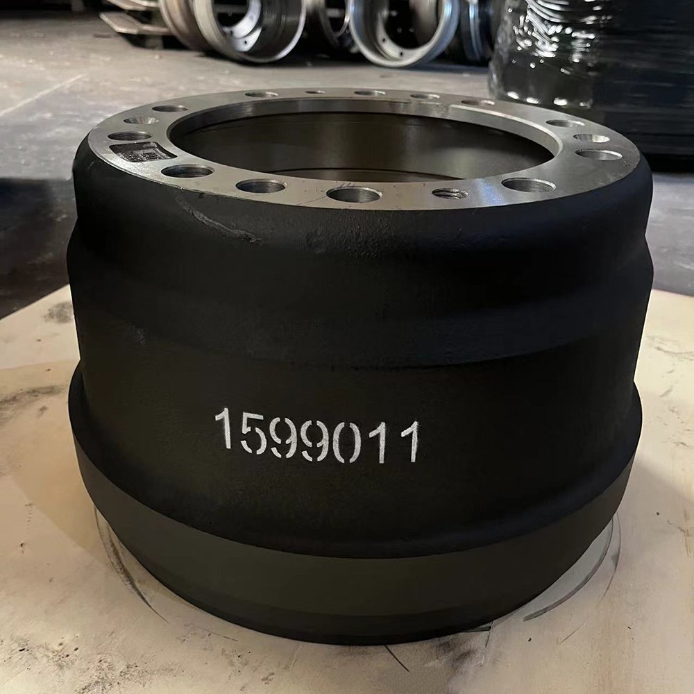 China Truck Brake Systems Parts 61kg Truck Brake Drum 1599011 for Volvo Heavy Duty Trucks