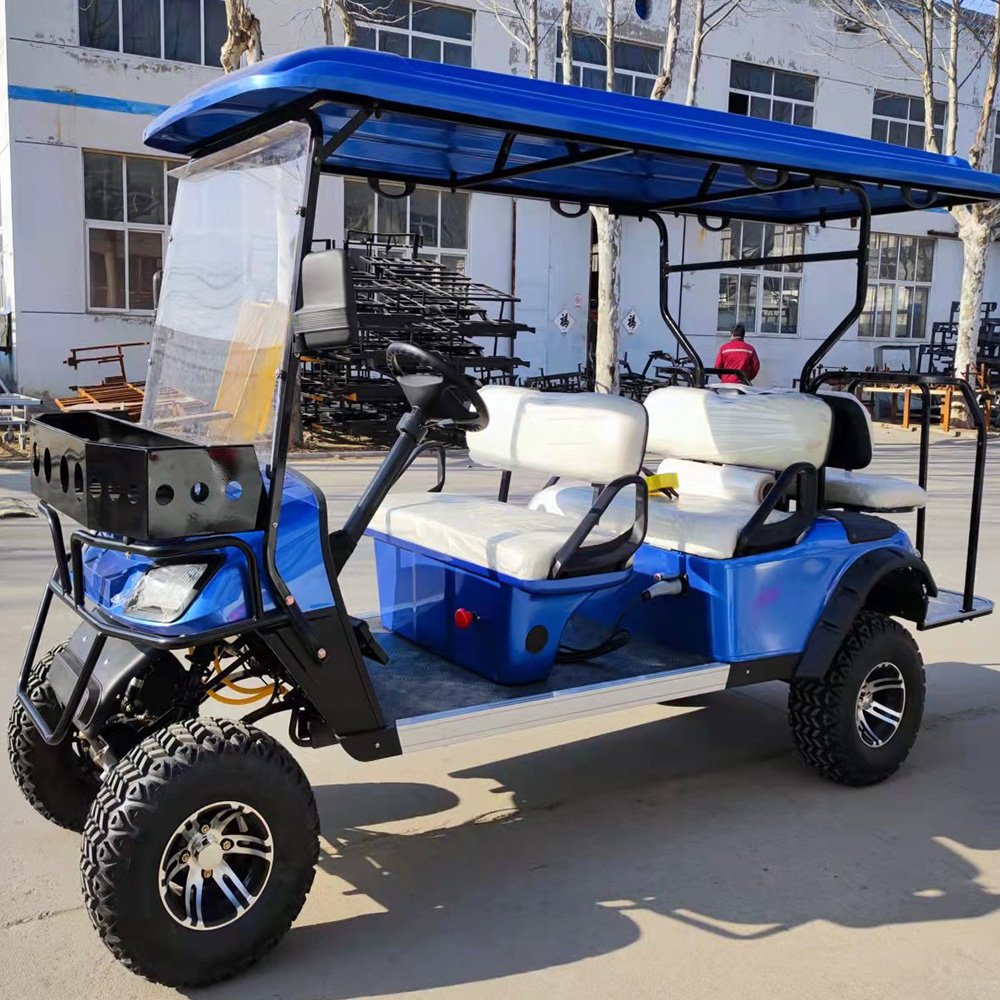 2023 Powerful 72v Lithium 4 Stroke Engine Golf Carts 4x4 High Quality Four-Wheel Drive Golf Cart