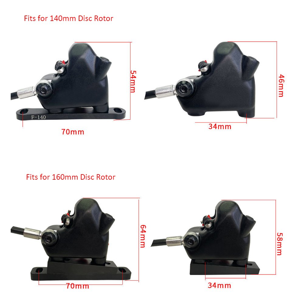 High End Road Bike Disc Brakes Dual Piston 140mm Rotor Flat Mount Caliper Hydraulic Brake