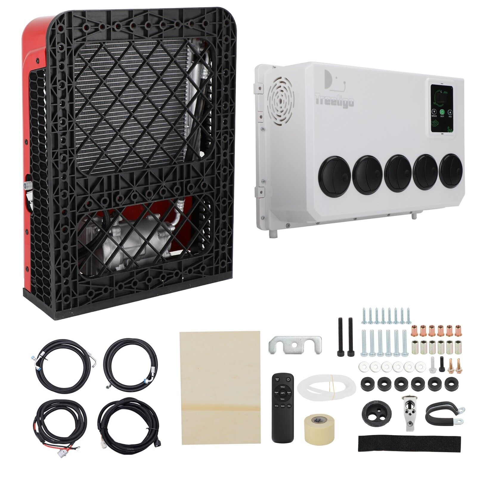 12v 24v Mini Universal Automotive Electric Sleeper Rooftop Aire Acondicionado Dc Truck Car air Conditioner
