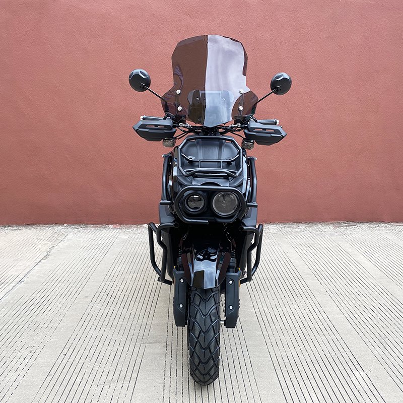 EPA DOT Certified 150CC Gas Scooter with New Design Air-Cooled Disc Brake and 13 Inch Tire Includes Motorcycle Windshield