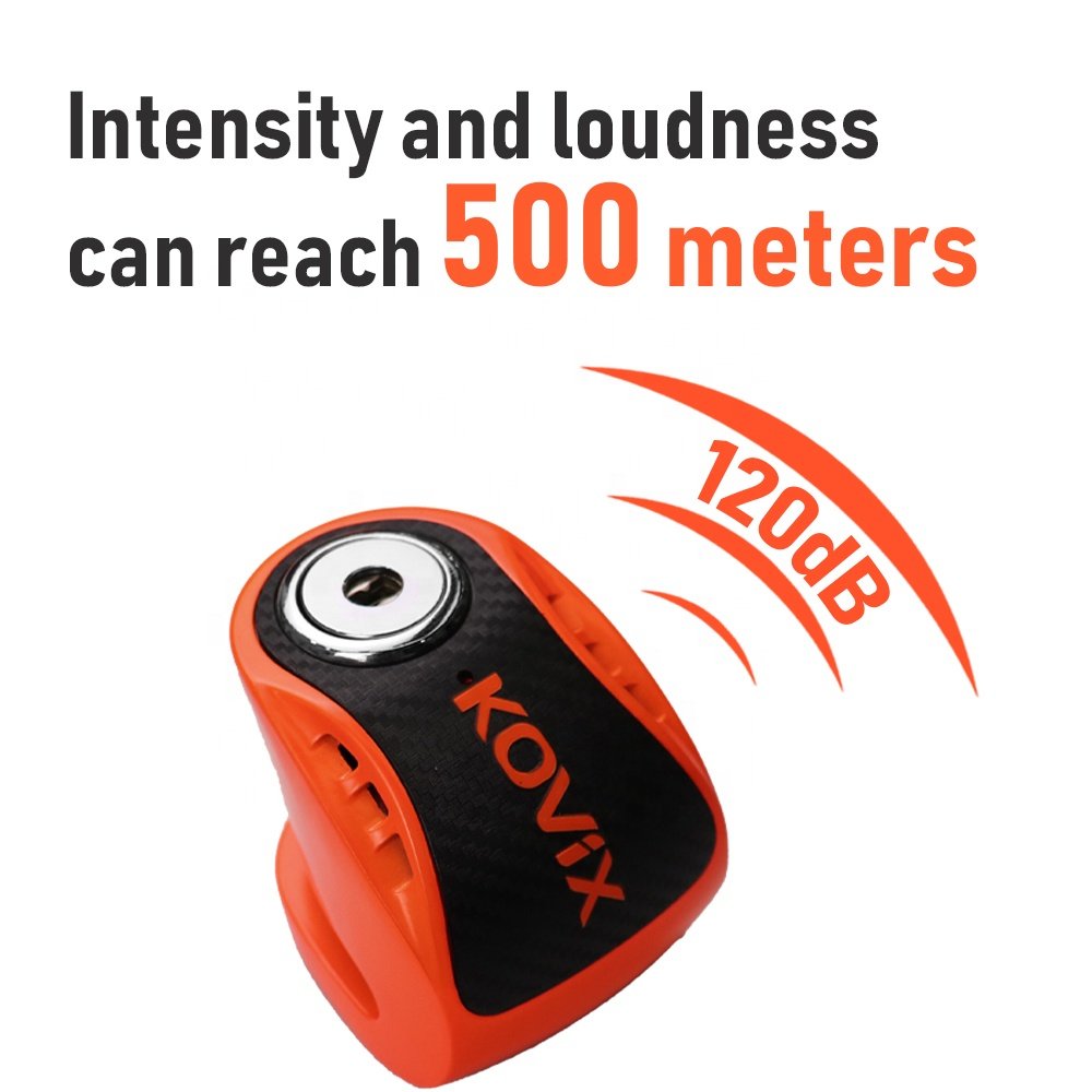 New Bicycle Disc Lock Long Battery Life Bicycle Wheel Lock 120 DB Alarm Lock
