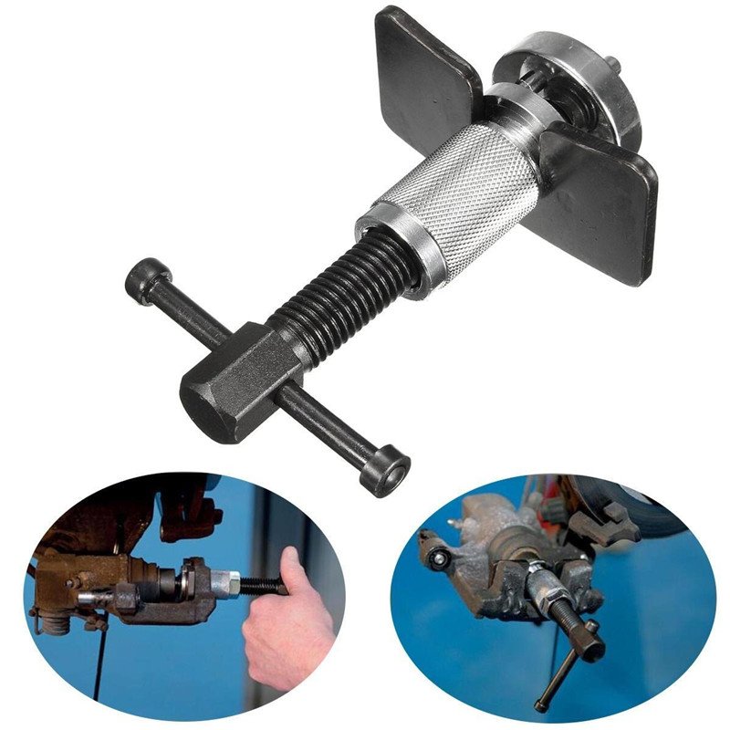 1pcs Brake Sub-pump Adjustment Tool 2 Pin Metal Piston Break Caliper Rewind Tool for Car Trucks Auto Wheel Cylinder Disc Brake