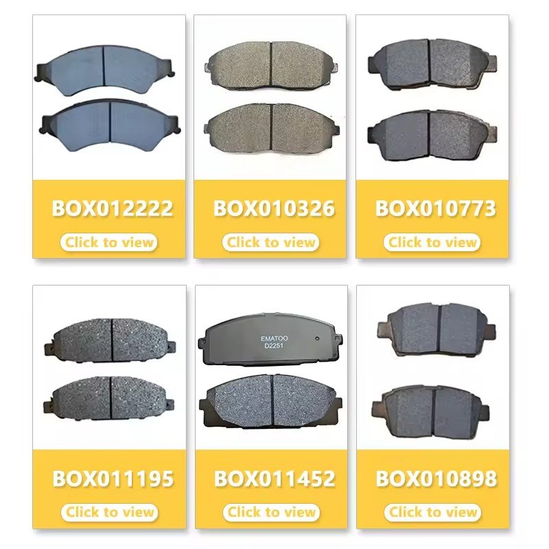 Hot Selling D2183M Front Wheel Brake Pads Black Brake Pads for BYD