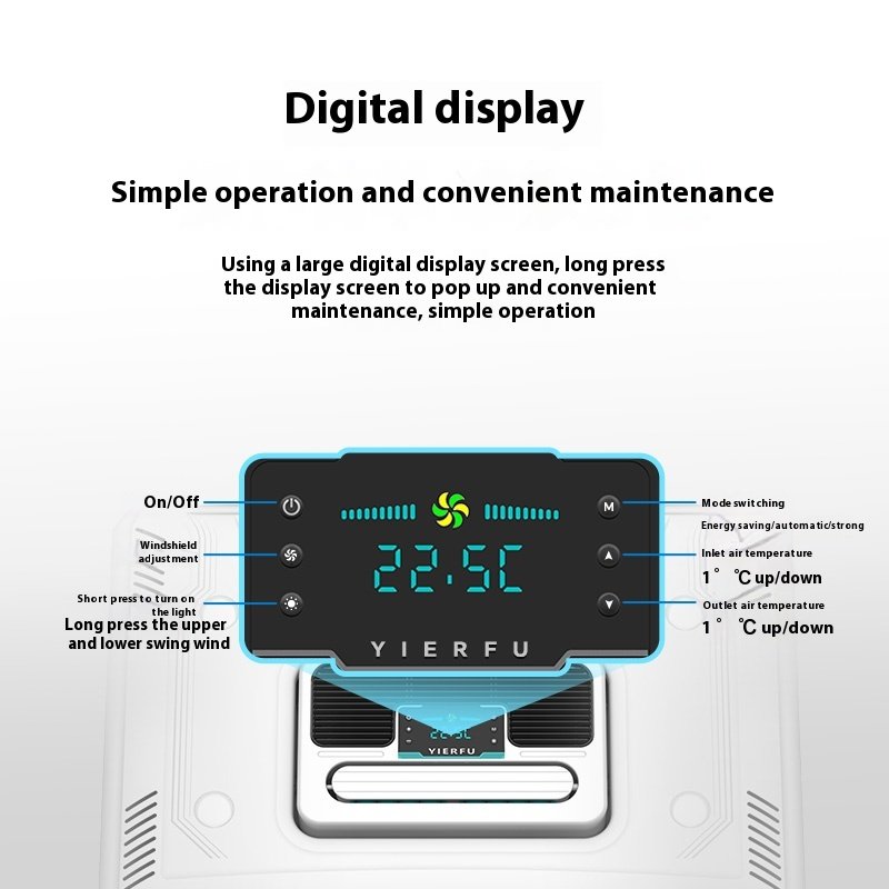 12V/24V Parking air Conditioner, Suitable for RVs, Trucks, and Buses, Equipped with a Rotary Compressor and Brushless Fan