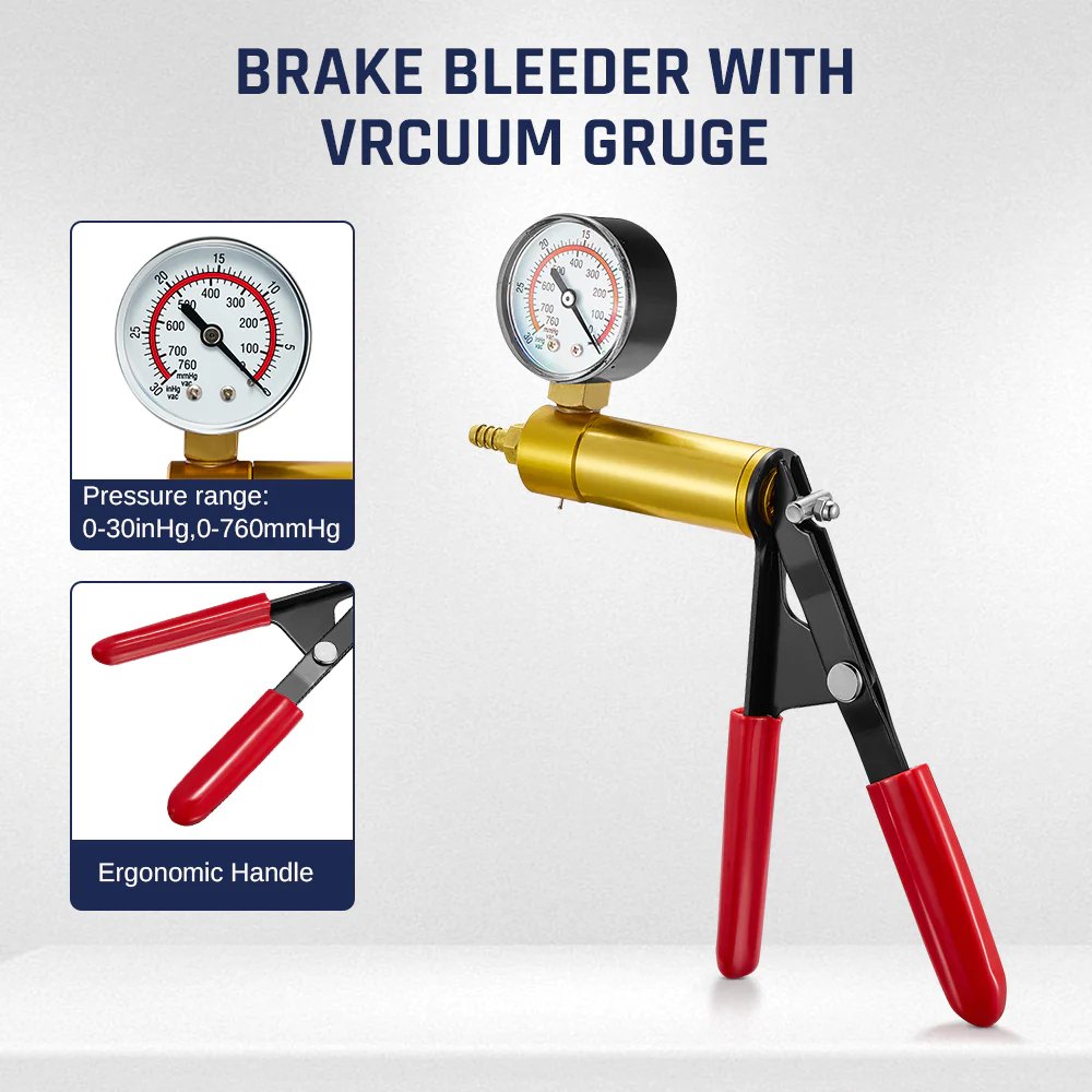Auto Repair Hand Tool Sets Brake Bleeder and Vacuum Pump Kit Vehicle Tools