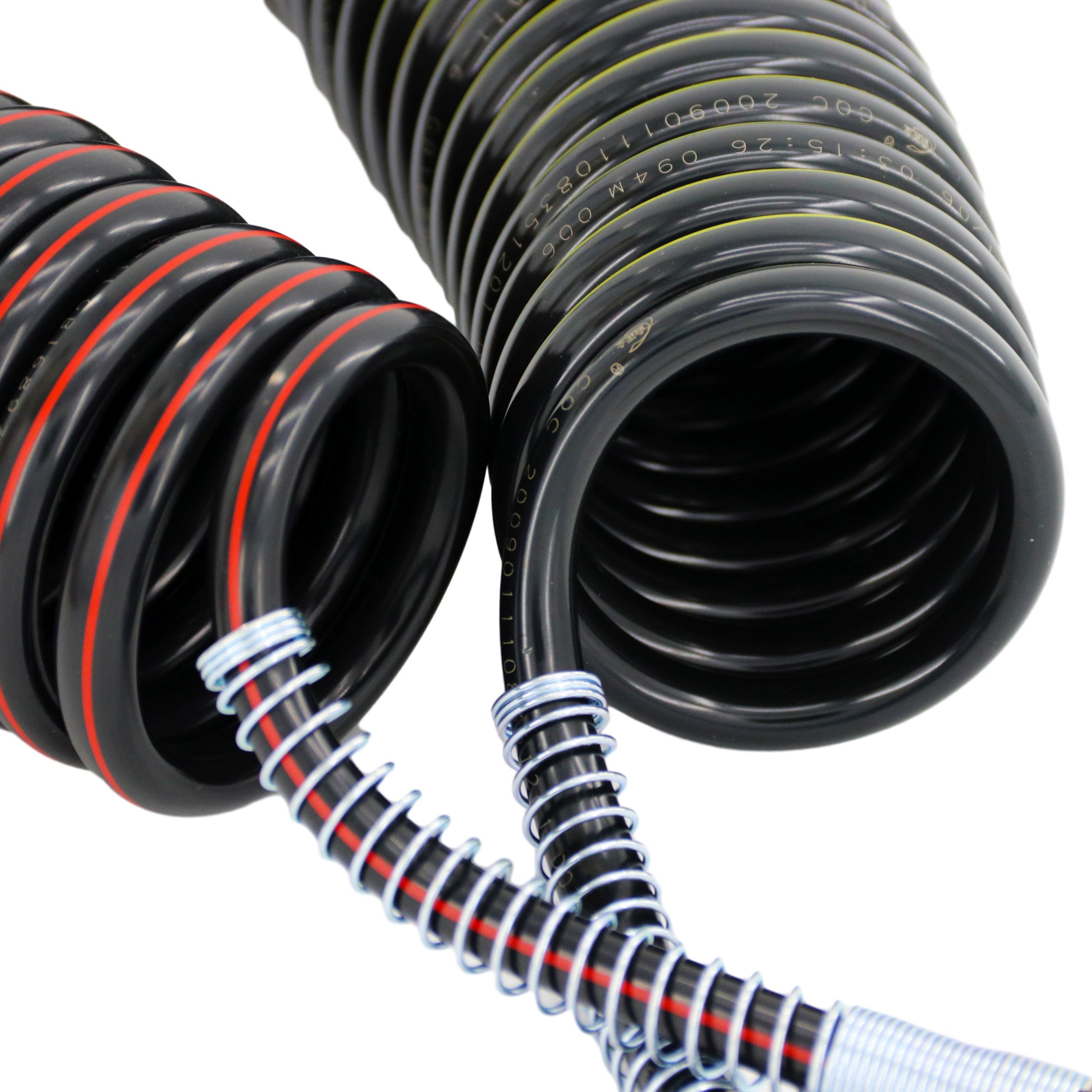 HJYAJZT Heavy Duty Trailer Semi Trucks Accessories Trade PA PU PA Nylon Spiral Coil Air Brake Hose