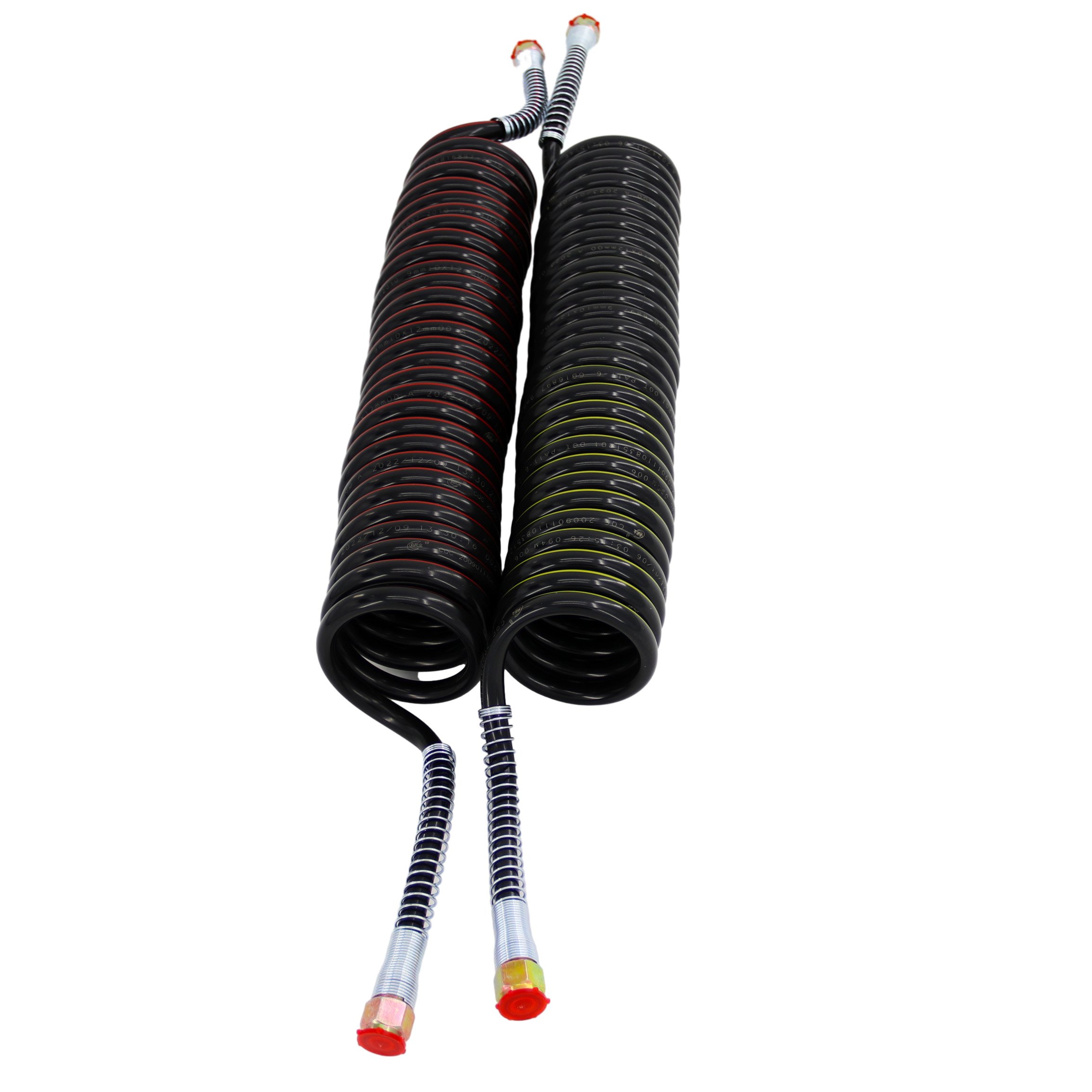 HJYAJZT Heavy Duty Trailer Semi Trucks Accessories Trade PA PU PA Nylon Spiral Coil Air Brake Hose