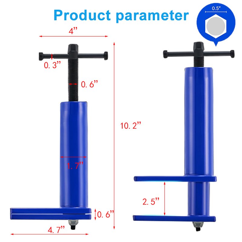 Heavy Duty Disc Brake Caliper Tool Set Universal Brake Pad Spreader Caliper Piston Compressor Tool with 2 Hanger Hooks