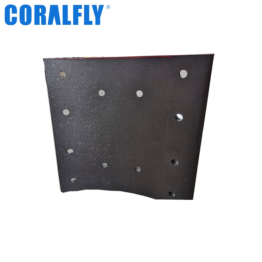 Coralfly Factory Custom Cheap Wholesale Price 19555 Truck Brake Lining for DAF 1228110 696226 586714 607073 1326861