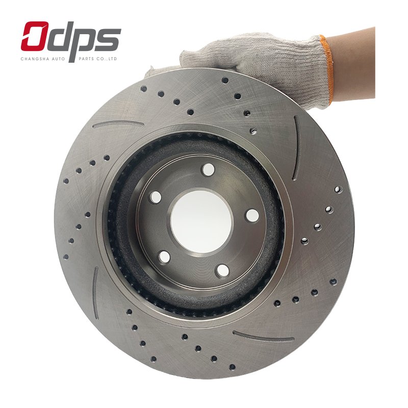 31464-8 Front and Rear Drilled Slotted Ventilated Brake Disc 260mm Ceramic Formula Quiet Durable and No Dust Passenger Car
