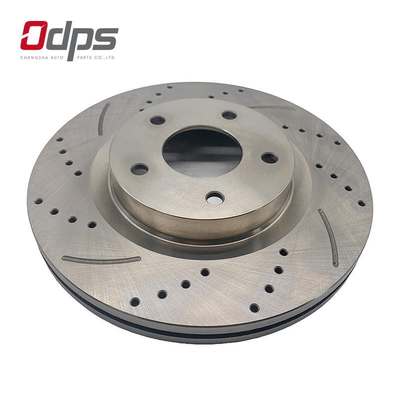 31464-8 Front and Rear Drilled Slotted Ventilated Brake Disc 260mm Ceramic Formula Quiet Durable and No Dust Passenger Car