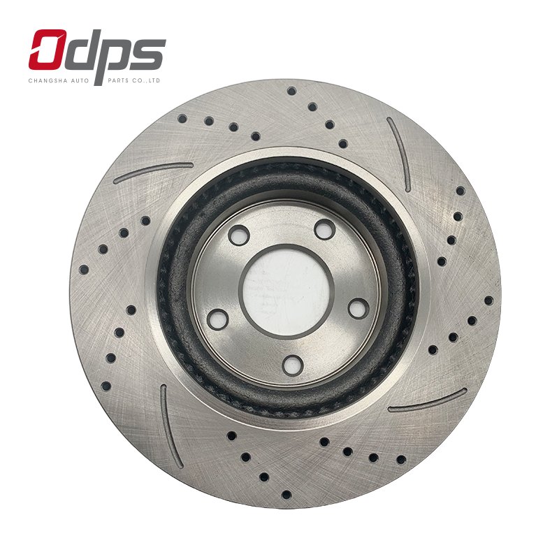 31464-8 Front and Rear Drilled Slotted Ventilated Brake Disc 260mm Ceramic Formula Quiet Durable and No Dust Passenger Car