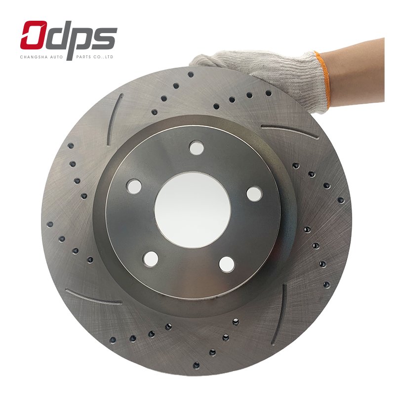 31464-8 Front and Rear Drilled Slotted Ventilated Brake Disc 260mm Ceramic Formula Quiet Durable and No Dust Passenger Car