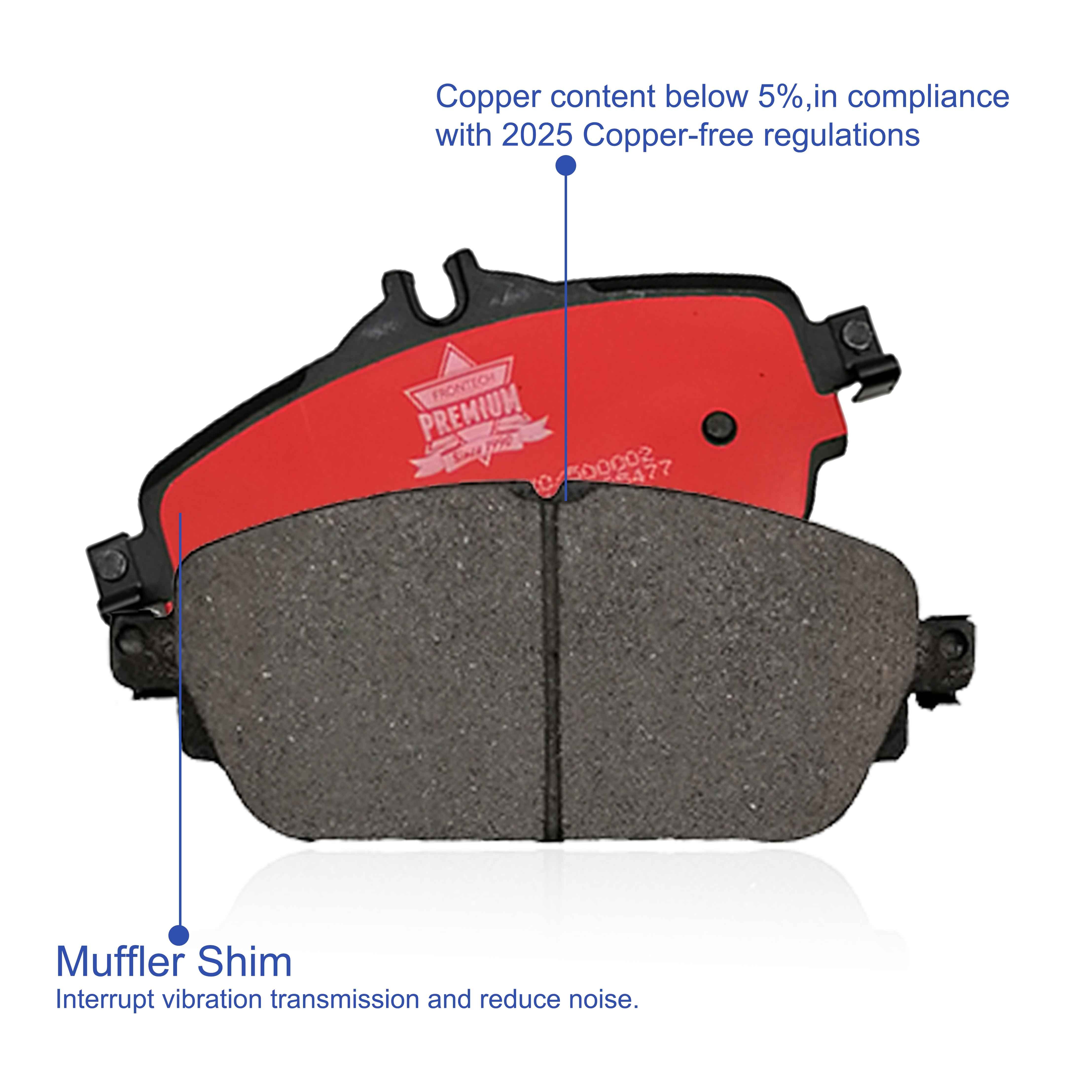 Brake Pads for toyota yaris Belta and for Dfsk Glory 580 Front and for Dongfeng Truck