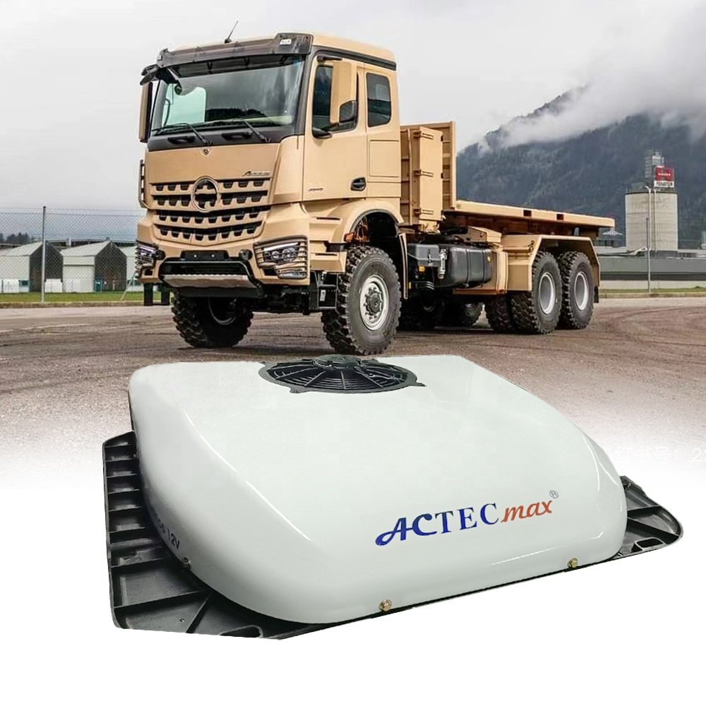 ACTECmax Wholesale Price White DC 24V Parking Cooler Car Air Conditioner AC.161.069 2600W/8875BTU Van Truck RV Air Conditioning