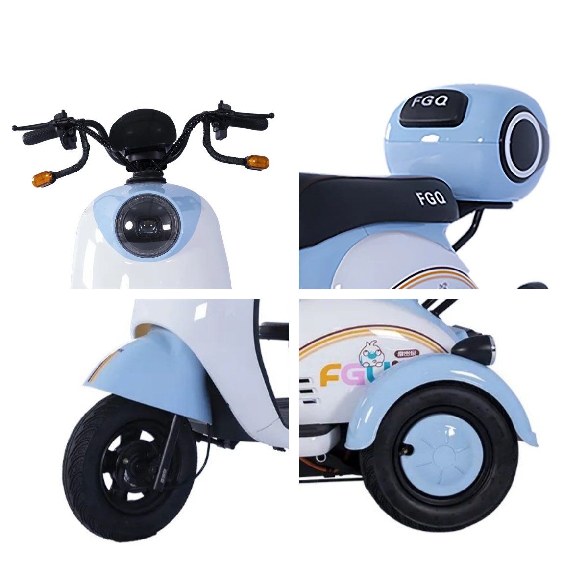Made in China, Small Electric Tricycle With 500W Power, Stable Riding, Adult Tricycle