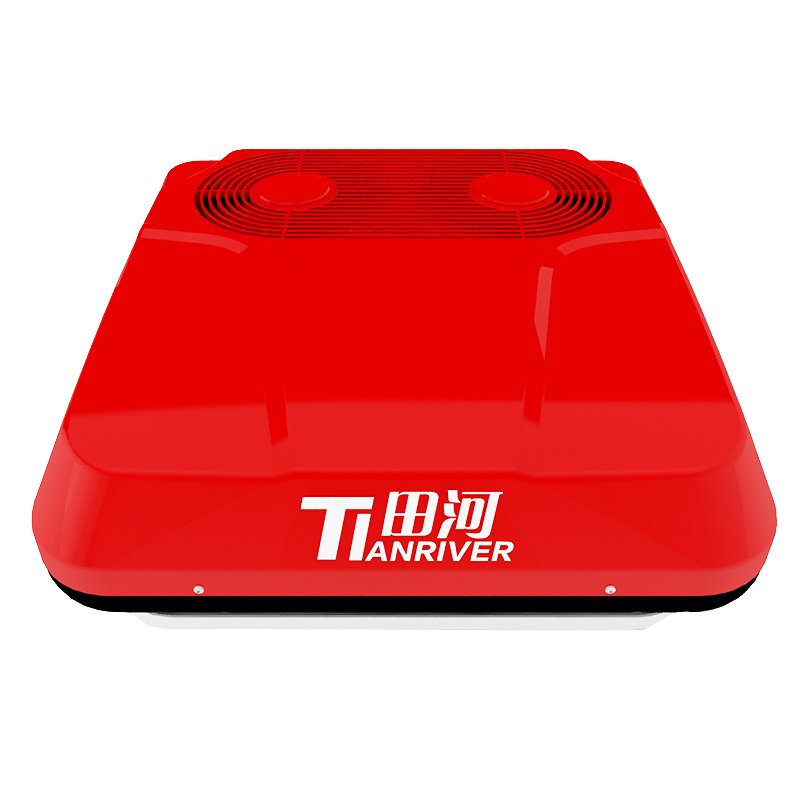 Double Fan Parking air Conditioner 12v 24v for Truck RV Camper Van All Brushless Motor Fan High Cooling Capacity Light