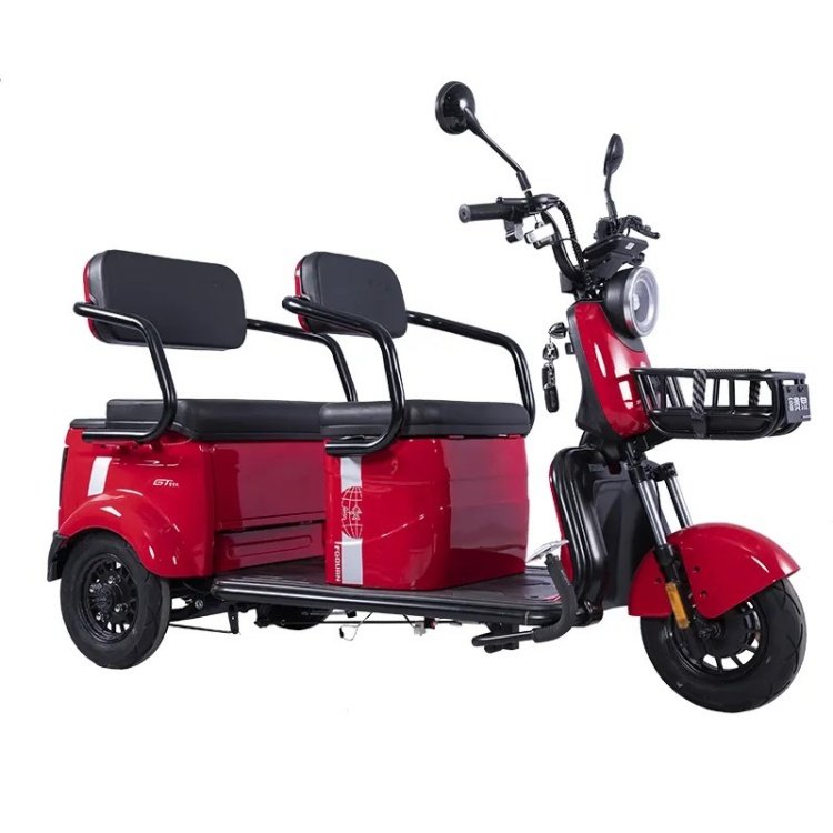 Chinese Made 500W Multifunctional Electric Tricycle Open Body Passenger Tricycle for Disabled People 60v Voltage