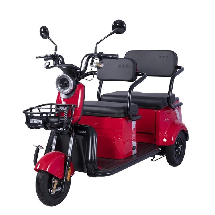 Chinese Made 500W Multifunctional Electric Tricycle Open Body Passenger Tricycle for Disabled People 60v Voltage
